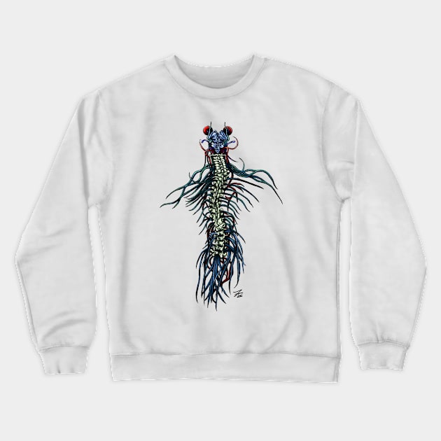 Trilobite Human Crewneck Sweatshirt by FreyStrandDraws